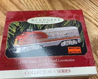 1950 Santa Fe F3 Diesel Locomotive Keepsake Ornament. $5