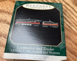 Lionel 746 Norfolk and Western Keepsake Ornament. $4