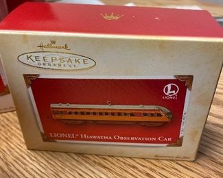 Lionel Hiawatha Observation Car Keepsake Ornament. $5