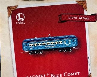 Lionel Blue Comet Passenger Car Hallmark Keepsake Ornament. $6
