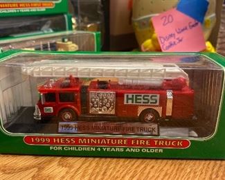 1999 Hess Miniature Fire Truck. $6