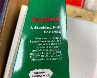 A stocking Full For 1984 Garfield ornament $10