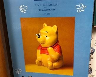 Disney Treasure Craft Winnie the Pooh Bee Cookie Jar $45 ALL COOKIE JARS ARE NEW AND HAVE BOXES!