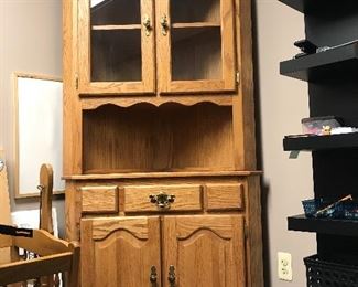 corner curio cabinet $150