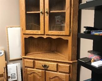 Corner Curio Cabinet $150