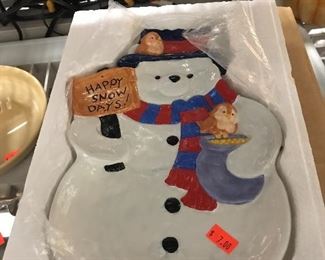 Happy Snow Days Tray $7