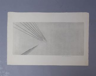 Karel Malich signed print 1965