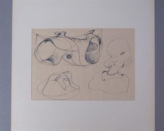 Signed ink drawing 1966
