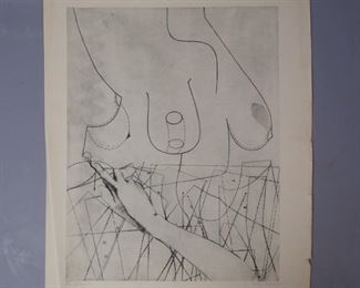 K Malich signed print 1965