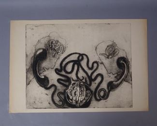 Eva Bednarova signed print "Rozhovov" 1970 #11/15?