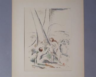 Litho #7 from Willy Nowaf "Idylen" Lithograph Folio