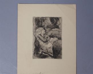 Paul Signac etching noted "not in Kornfeld-Wick" 