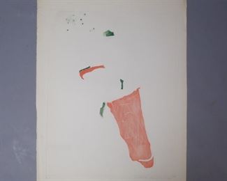 Adriena Simotova signed print "Punchoca"  E.A. 1971?