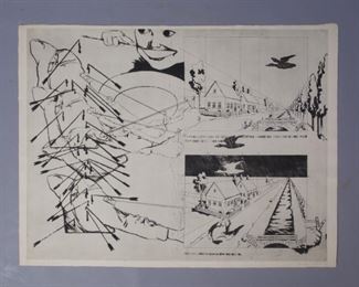 Nadezda Pliskova signed print "Gebrauchsamweisung" 1967
