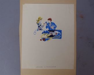 Gertruda Gruberova signed original lithograph 1952