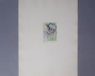 Hans Peter Zimmer signed test print "Derive" 1959