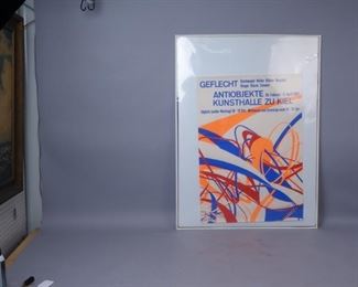 Hans Peter Zimmer autographed April 1967 exhibition gallery poster #1