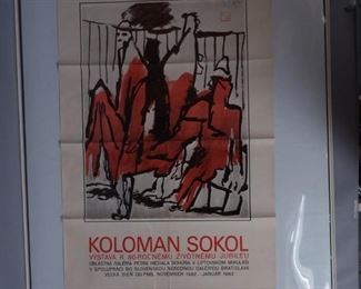 Koloman Sokol  exhibition poster November-January 1982-83 #1