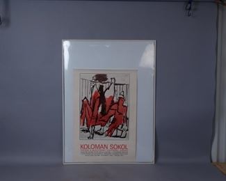 Koloman Sokol  exhibition poster November-January 1982-83 #2