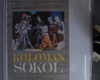 Koloman Sokol  Prazak Exhibition Poster 1988