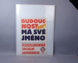"The Future Has Its Name" Czech Social Democracy poster version 2 #2