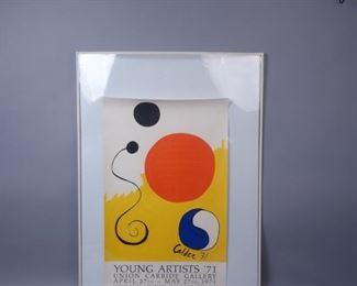 Alexander Calder "Young Artists 71" Event Poster