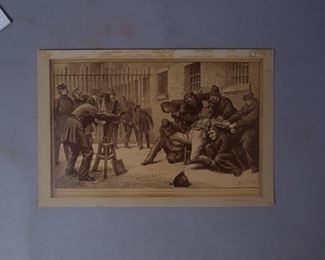 S.L. Fildes "The Bashful Model" Print of a Prisoner
