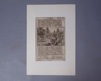 Old Master Print of Cityscape - Book Page 587