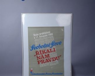 1989 Czech Socialist Party Poster