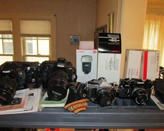 Many camera accessories