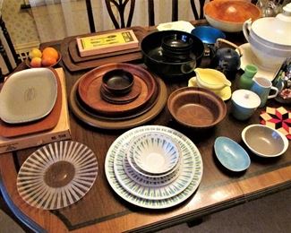 Mid century serving ware