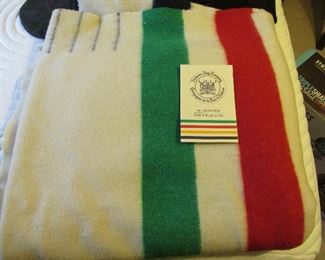 Hudsons Bay 4 point wool blanket