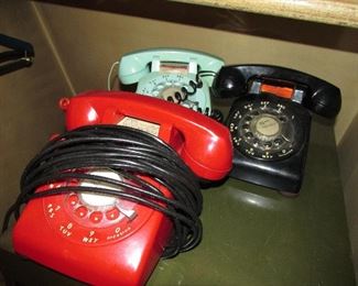 Fun vintage dial phones