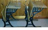 Antique school house desks