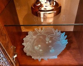 Frosted glass bowl $175