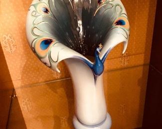 Painted Ceramic vase $165