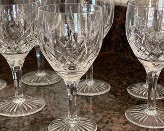 Crystal stemware.