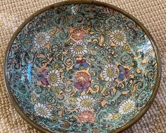 Vintage Andrea hand-painted decorative bowl. Made in Hong Kong. Photo 1 of 2