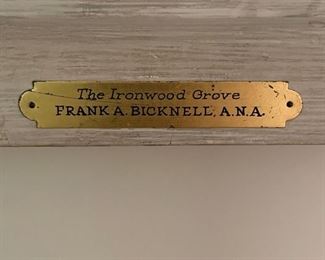 The Ironwood Grove by Frank A. Bicknell. 34" W x 30" H. Photo 2 of 2.