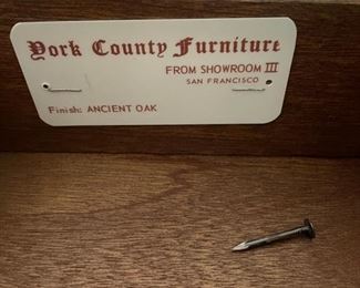 Vintage ancient oak Georgian 4-drawer low dresser. Measures 50"W x 20" D x 24" H. Photo 2 of 2.