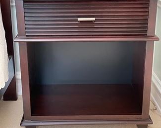 Lane side table. Measures 28" W x 18" D x 30" H.