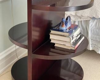 Lane 3-tiered side/lamp table. Measures 24" D x 29" H.