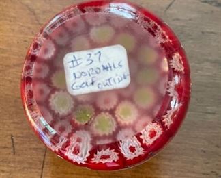 Millefiore paperweight. Nordahls, Sweden. Circa 1999. Photo 2 of 2.