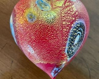 Heart-shaped paperweight. Circa 2015. Photo 1 of 2.