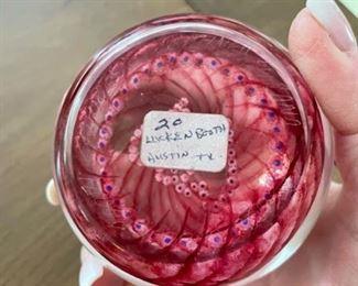 Two hearts paperweight. Austin, Texas. Photo 2 of 2.