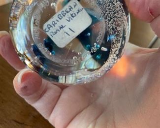 Swedish paperweight. Circa 1988. Photo 2 of 2.