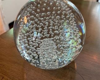 Kaiser Crystal paperweight. Photo 1 of 2.
