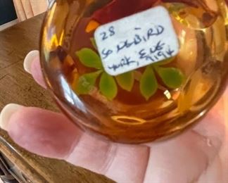 Songbird paperweight. York, England. Photo 2 of 2.