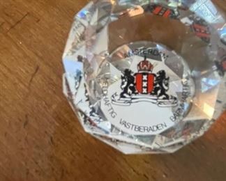 Diamond crystal paperweight. Amsterdam. Photo 2 of 2.