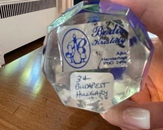Paperweight, Budapest, Hungary. Photo 2 of 2.